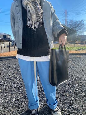 「DHOLIC（ディーホリック）のアイテム（ファッション雑貨）」を使った、shoさん（メンズ・170cm）の冬コーディネート