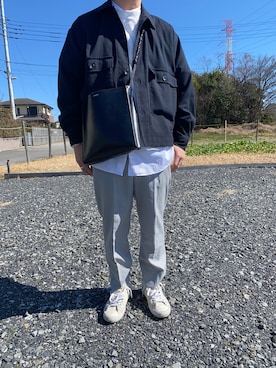 「CLANE（クラネ）のアイテム（ジャケット/アウター）」を使った、shoさん（メンズ・170cm）の冬コーディネート