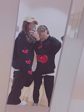 「ADER error」｜「アイテム（キャップ）」を使った、루리さん（レディース・157cm）の春コーディネート