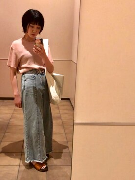 「OKIRAKU」｜725さん（レディース・163cm）の夏コーディネート