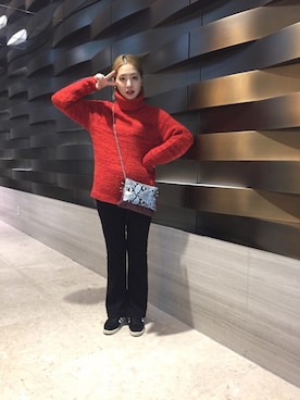 「アイテム（ビューティーグッズ）」を使った、ydcさん（レディース・166cm）の冬コーディネート