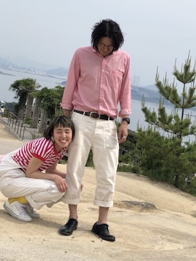 「DANTON（ダントン）のアイテム（チノパンツ）」を使った、KTさん（メンズ・176cm）の春コーディネート