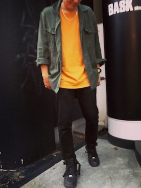 「BLANCK（ブランク）のアイテム（パンツ）」を使った、KTさん（メンズ・176cm）の秋コーディネート