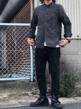 「BLANCK（ブランク）のアイテム（パンツ）」を使った、KTさん（メンズ・176cm）の秋コーディネート