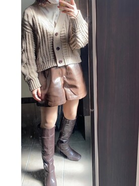 moeさん(レディース・150cm)の冬コーディネート