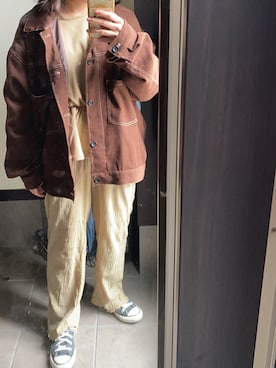「AS as know as（エーエス アズノウアズ）のアイテム（ジャケット/アウター）」を使った、moeさん（レディース・150cm）の春コーディネート