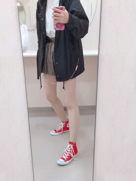 「RVCA（ルーカ）のアイテム（ジャケット/アウター）」を使った、Izuuuuuさん（レディース・166cm）の秋コーディネート