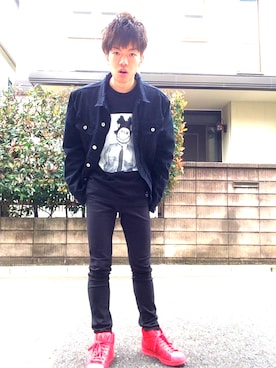 「MR.COMPLETELY（ミスターコンプリートリー）のアイテム」を使った、ゆうさん（メンズ・172cm）の春コーディネート