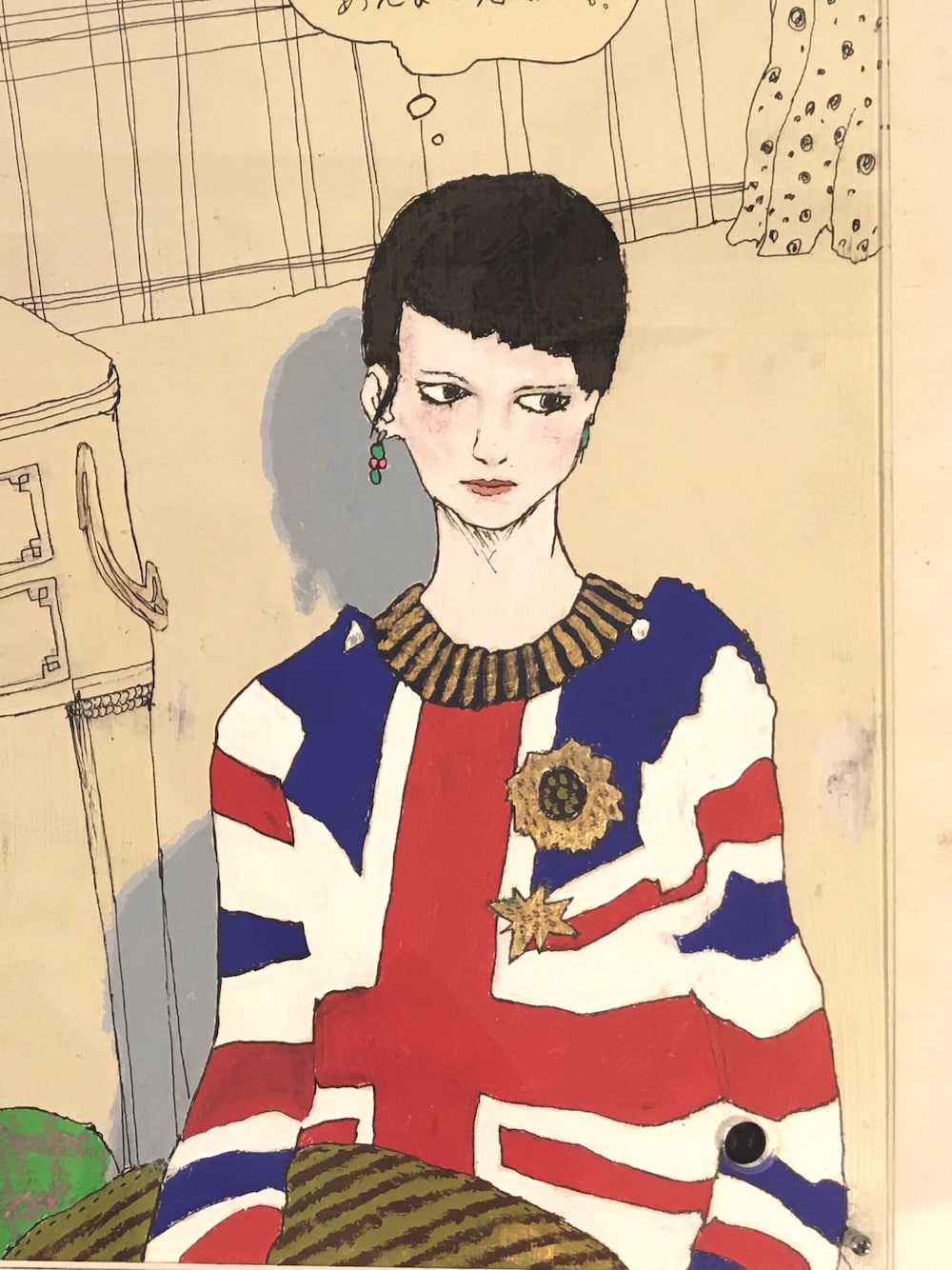 「シンプルコーデ、GUCCI、セーター、ユニオンジャック、おしゃれさんと繋がりたい」｜「GUCCIのGucci - ユニオンジャック スウェットシャツ - women - コットン - S（ニット/セーター、レッド系）」を使った、SULEBOXさん（メンズ・163cm）の夏コーディネートの1枚目の写真