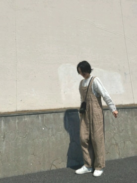 「nest Robe（ネストローブ）のアイテム（サロペット/オーバーオール）」を使った、megggさん（レディース・165cm）の春コーディネート