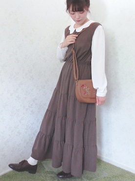 「Linetta（リネッタ）のアイテム」を使った、mihoさん（レディース・154cm）の春コーディネート