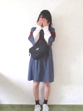 「179/WG（イチナナキュウダブルジー）のアイテム（ワンピース/ドレス）」を使った、mihoさん（レディース・154cm）の春コーディネート