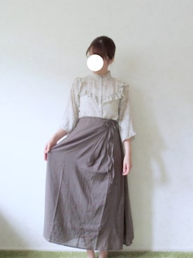 「e.r.g*（イーアールジー）のアイテム」を使った、mihoさん（レディース・154cm）の夏コーディネート