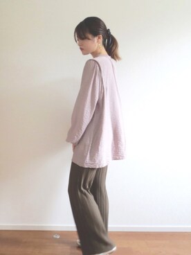 「ラブアンドピース2020」｜「アイテム（その他）」を使った、mihoさん（レディース・154cm）の秋コーディネート