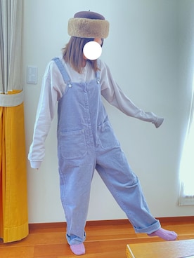 「cepo（セポ）のアイテム（オールインワン・サロペット）」を使った、mihoさん（レディース・154cm）の冬コーディネート