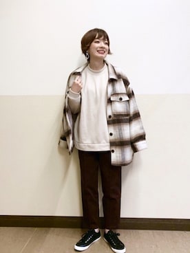 sayaさん（レディース・156cm）の冬コーディネート