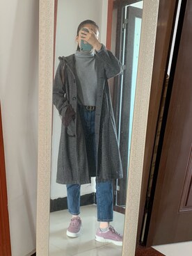 「PUMA(プーマ)のアイテム(アクセサリー)」を使った、little西瓜皮さん(レディース・166cm)の秋コーディネート