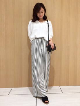 「Abahouse Devinette（ドゥヴィネット）のアイテム」を使った、yamaさん（レディース・157cm）の春コーディネート