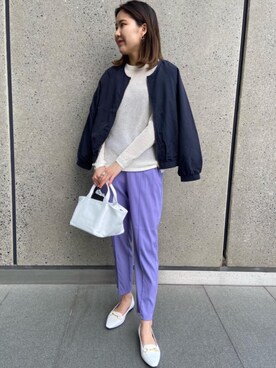 「一押しのアウタースタイル」｜moneueharaさん（レディース・165cm）の春コーディネート