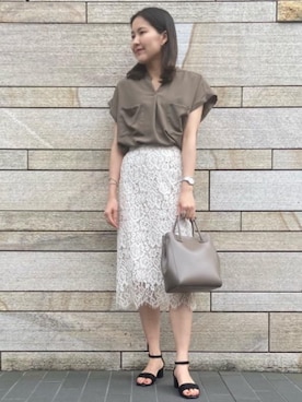 moneueharaさん（レディース・165cm）の夏コーディネート