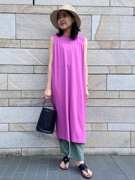 「☆この夏取り入れたいアメスリトップス」｜moneueharaさん（レディース・165cm）の夏コーディネート
