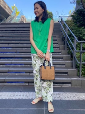 「LAURA DI MAGGIO（ローラディマッジオ）のアイテム」を使った、moneueharaさん（レディース・165cm）の夏コーディネート