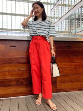 「LAURA DI MAGGIO（ローラディマッジオ）のアイテム」を使った、moneueharaさん（レディース・165cm）の夏コーディネート