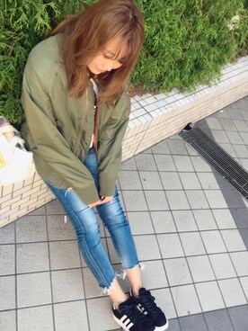 「ドラフトアングリッド」｜「アイテム（ジャケット/アウター）」を使った、yukiさん（レディース・155cm）の春コーディネート