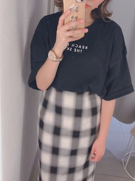 「ACCOMMODE（アコモデ）のアイテム（PC・スマホグッズ/家電）」を使った、yukiさん（レディース・155cm）の春コーディネート