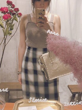 「ACCOMMODE（アコモデ）のアイテム（PC・スマホグッズ/家電）」を使った、yukiさん（レディース・155cm）の夏コーディネート