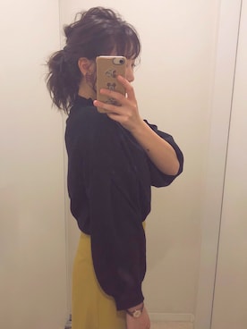「ACCOMMODE（アコモデ）のアイテム（PC・スマホグッズ/家電）」を使った、yukiさん（レディース・155cm）の秋コーディネート