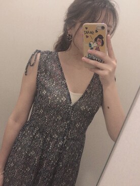 「Ungrid（アングリッド）のカットオフワイドデニム（デニムパンツ）」を使った、yukiさん（レディース・155cm）の春コーディネート