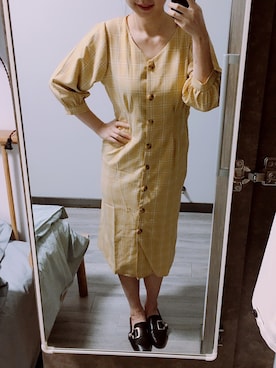 「lady」｜「アイテム（ワンピース/ドレス）」を使った、晴天好讨厌起名字さん（レディース・168cm）の春コーディネート