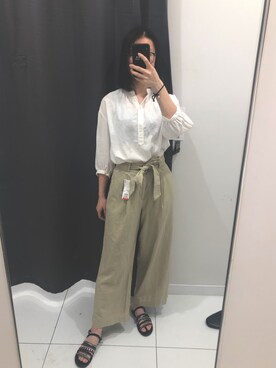 「アイテム（チノパンツ）」を使った、晴天好讨厌起名字さん（レディース・168cm・20代）の夏コーディネート