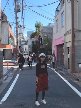 「PHILOSOPHY（フィロソフィー）のアイテム」を使った、Junnaさん（レディース・150cm）の春コーディネート