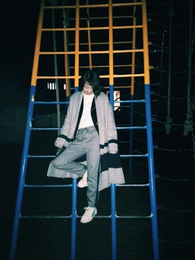 「MILKFED.（ミルクフェド）のアイテム（その他アウター）」を使った、BENIKAさん（レディース・153cm）の冬コーディネート