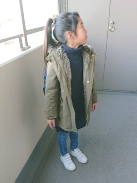 EMMAさん(キッズ・128cm)の冬コーディネート