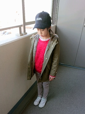 EMMAさん（キッズ・128cm）の冬コーディネート