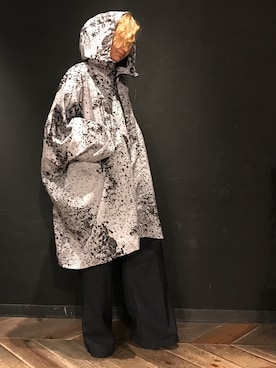 「エクストララージ」｜「アイテム（ナイロンジャケット）」を使った、Kurumi Takahashiさん（レディース・156cm）の春コーディネート