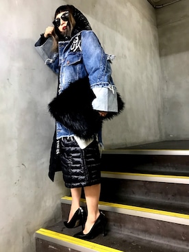 「新宿ルミネエスト」｜「アイテム（その他アウター）」を使った、Kurumi Takahashiさん（レディース・156cm）の秋コーディネート