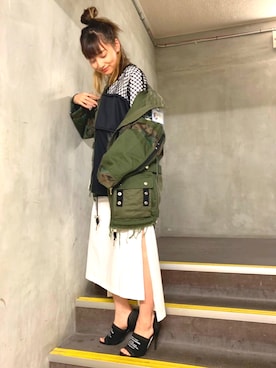 「新宿ルミネエスト」｜「アイテム（ジャケット/アウター）」を使った、Kurumi Takahashiさん（レディース・156cm）の夏コーディネート
