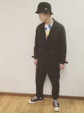 「JUNYA WATANABE MAN（ジュンヤワタナベマン）のアイテム（Tシャツ/カットソー）」を使った、boogiegogoさん（メンズ・166cm）の秋コーディネート