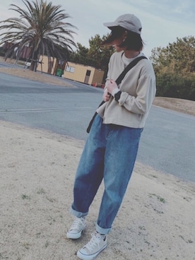 米さん(レディース・162cm)の冬コーディネート