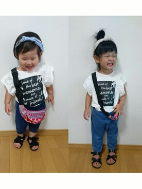 mio*mina*natsuさん(キッズ・90cm)の夏コーディネート