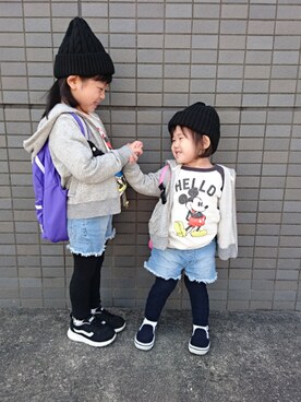 mio*mina*natsuさん（キッズ・100cm）の春コーディネート