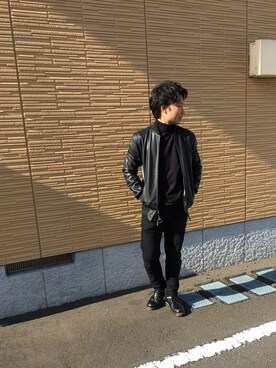 「Dr. Martens（ドクターマーチン）のDr.Martens (ドクターマーチン)/1461 3EYE GIBSON SHOES（その他シューズ）」を使った、ゆうりんごさん（メンズ・163cm）の冬コーディネート