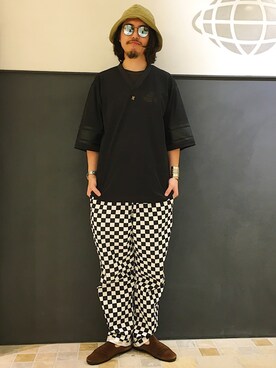 「nonnative（ノンネイティブ）のアイテム（スリッポン）」を使った、こたさん（メンズ・180cm）の夏コーディネート