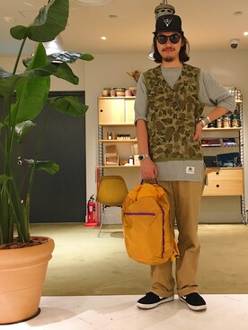 「S2W8（エスツーダブルエイト）のアイテム」を使った、こたさん（メンズ・180cm）の夏コーディネート