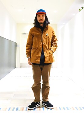「orslow」｜「アイテム（ブルゾン）」を使った、こたさん（メンズ・180cm）の秋コーディネート