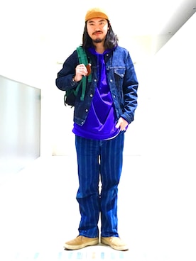 「グレゴリー」｜「アイテム（ブルゾン）」を使った、こたさん（メンズ・180cm）の冬コーディネート